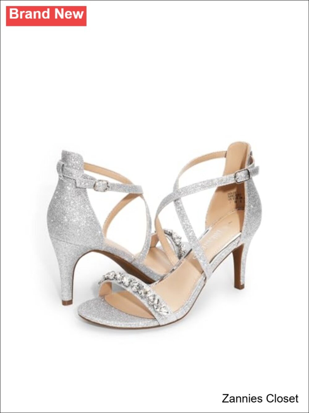 ✨ DREAM PAIRS Women Strappy Stiletto Heeled Dress Sandals Ankle Strap - Picture 3 of 6